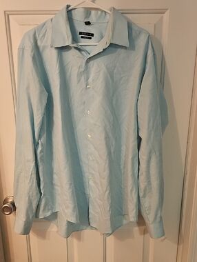 Club Room Pale Blue Long-Sleeve Dress Shirt